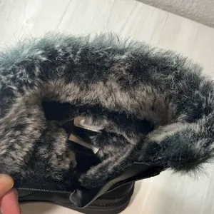 Merrell Black Winter Boots with Fur Trim thumbnail 8