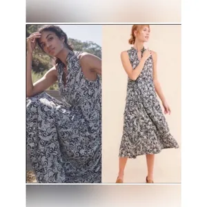 Anthropologie NWT Maeve Marya Tiered Maxi Dress Size XS thumbnail 2