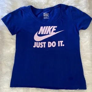 Nike Royal Blue Athletic Cut Short Sleeve Top thumbnail 1