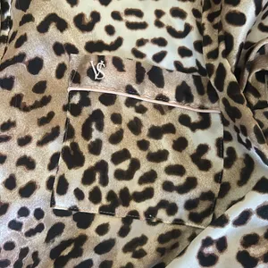 Victoria's Secret LS Cheetah Printed Pajama Button Down thumbnail 5