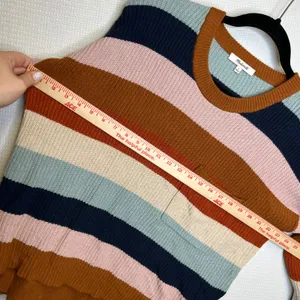 Madewell Thompson Womens Striped‎ Crewneck Sweater Long Sleeve Size S Pocket thumbnail 5