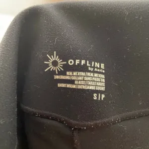 OFFLINE By Aerie Real Me Xtra Leggings Small Petite Black High Rise 7/8 thumbnail 5