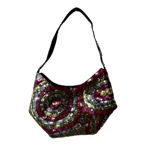 NWOT Sequin Multicolour Shoulder Bag Gold thumbnail 3