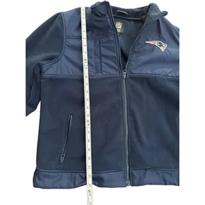 NFL team apparel women’s Patriots zip up fleece jacket sz‎ L thumbnail 5