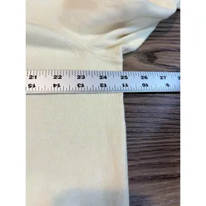 Banana Republic‎ Yellow Cotton Cashmere Sweater XL Lightweight Knit Crewneck thumbnail 8