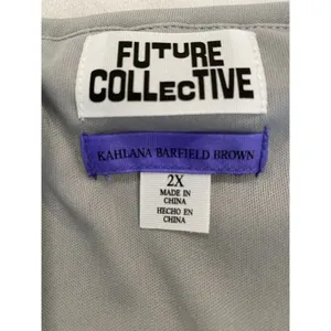 Future Collective silver sequin short skirt Size 2X. thumbnail 7