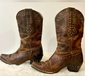 Ariat Womens Rhinestone Cowgirl Boots in Sassy Brown Size 7 thumbnail 7