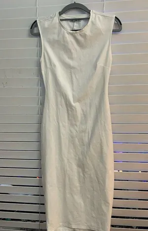 Zara white stretch dress thumbnail 2
