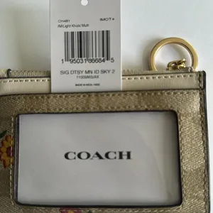 Mini Skinny Id Case In Signature Canvas With Nostalgic Ditsy Print NWT thumbnail 6