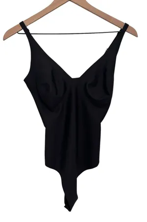 Skims Body Plunge Bodysuit Onyx XL New with Tags thumbnail 1