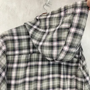 Carhartt Campton Womens Flannel Hooded Shirt XXL Plaid Snap Front Cabin Outdoor thumbnail 7