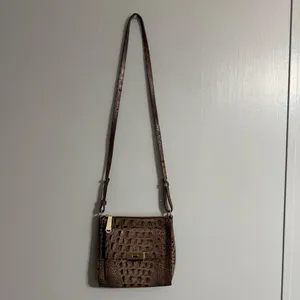Brahmin Brown Croc Prints Crossbody Handbag thumbnail 2