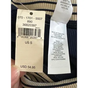 Offline By Aerie 7/8 Hi Rise Navy Blue‎ Ribbed Legging SMALL NWT thumbnail 6