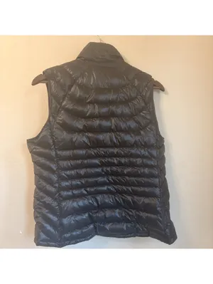 Bernardo Quilted Goose Down Puffer Vest Black Women's Size M thumbnail 3