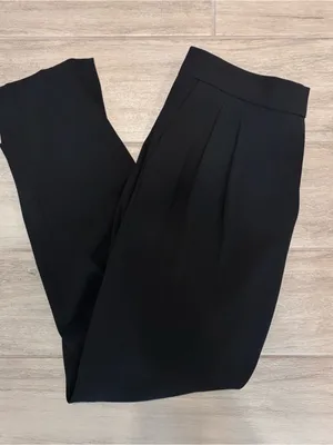 Aritzia Babaton Black Cohen Pleat Front Pants size 8 thumbnail 5