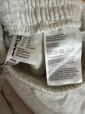 H&M Light Gray Kids Sweatpants with Elastic Waist thumbnail 2