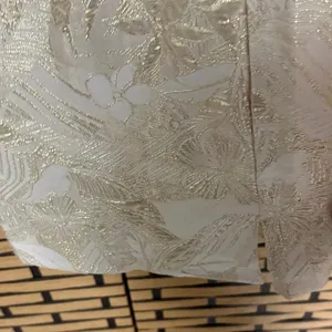 Lulus Shine for Us Cream Metallic Tropical Jacquard Mini‎ Dress Size XS thumbnail 5