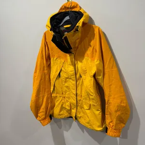 Marmot Ski Jacket‎ Medium Yellow Hood Waterproof Systems Nylon Vintage thumbnail 2