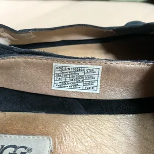 Ugg Australia‎ Marrah Black Leather Moccasins 7.5 thumbnail 7