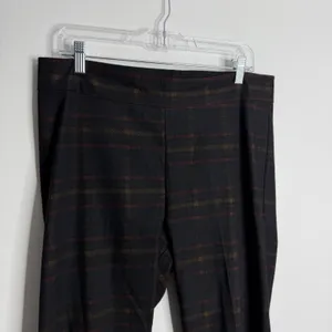 Avenue Montaigne Leo Kick Flare Pant Plaid Black Red Size 12 Dark Academia‎ thumbnail 7