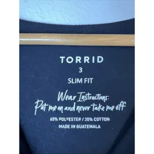 Torrid harmony shirt Cotton Short Sleeve Active Tee Black 3 3X 22 24 sun peace thumbnail 3