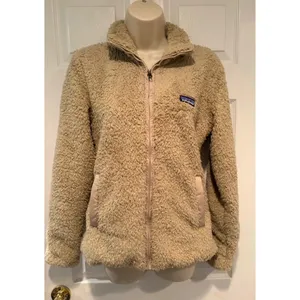 Patagonia Los Gatos Teddy Fleece‎ Zip Jacket Womens S Beige Tan 25210 FA14 thumbnail 2