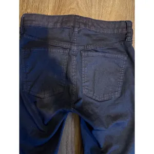 Free People Dark Plum Metallic Shimmer Skinny Jeans High Rise‎ whimsical Goth thumbnail 6