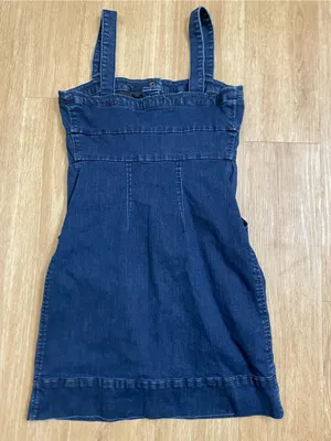 Genetic Denim Indigo Button-Front Denim Sundress thumbnail 4