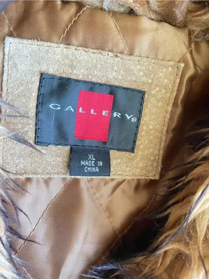 Gallery Vintage Y2K 100% Leather Fur Trim Embroidered Penny Lane Coat Jacket thumbnail 2