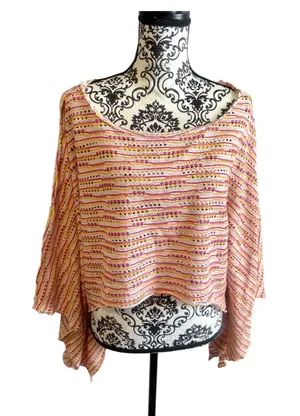 FREE PEOPLE Intimately Striped Multicolor Cropped Top thumbnail 1