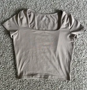 Hollister Brown Square Neck Short Sleeve Top thumbnail 1