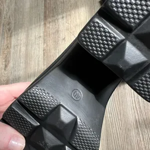 Amazon Black Chunky Heeled Sock Boots thumbnail 5