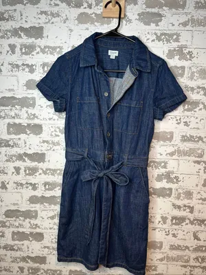 J. Crew | women denim button down dress thumbnail 10