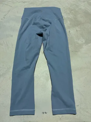 Lululemon Wunder train high rise crop 6 blue thumbnail 4