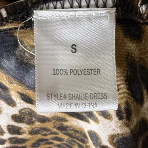Francesca’s Leopard Print Sleeveless Maxi A Line‎ Dress Satin Size Small thumbnail 6