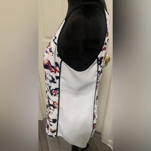 White House Black Market Abstract Floral Strappy Tank Top thumbnail 6