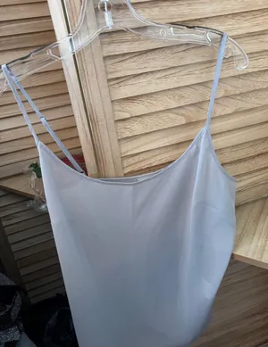 Halogen Light Gray Spaghetti Strap Cami Top Medium thumbnail 1