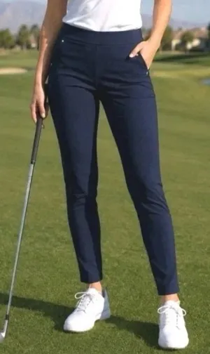 Nwt RLX Ralph Lauren Women's Golf Pants Navy Stretch Size 2 thumbnail 1