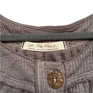 The North Face Free People Must Have Henley Knit Top Size Medium thumbnail 4