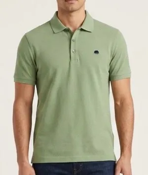 Banana Republic Men’s Green Elephant Logo Stretch Polo Shirt Size Medium thumbnail 1