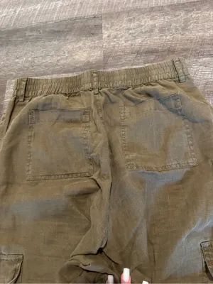 Michael Stars Los Angeles Bobbi Linen High Rise Cargo Pants thumbnail 7