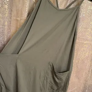 Halara Olive Green Ankle‎ Length Casual Loose Tapered Jumpsuit Med NWT thumbnail 3