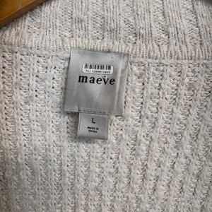Anthropologie Maeve Collared Whipstitch Open Cardigan Sweater Size L thumbnail 6