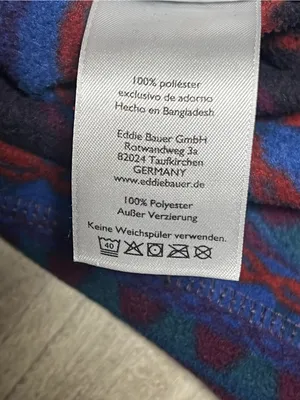 Eddie Bauer Women XL Aztec Fleece Pullover Southwestern Quarter Zip Cozy thumbnail 5