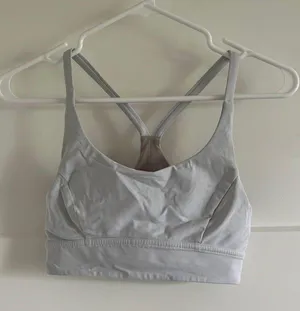 White Sports Bra thumbnail 1
