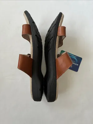 Eastland Women’s Tan Brown Buckle Comfort Slide Sandals thumbnail 6