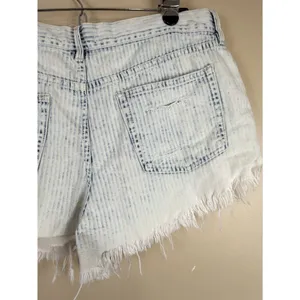 We the Free People Size 34 Jean Shorts Distressed Button-Fly Frayed Hems Hi-Rise thumbnail 6