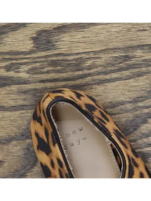 A New Day Tasmin Velvet Crisscross Strap Flats 94568227 Leopard Brown 7M thumbnail 10