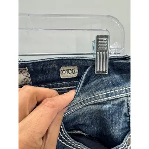 BKE bootcut Stella size 27 XXLONG western ranch farm rodeo contrast stitching thumbnail 6