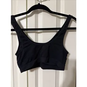 Women's Lucky Brand‎ Soft Shell Bra Sports Bra Black Size Medium thumbnail 2